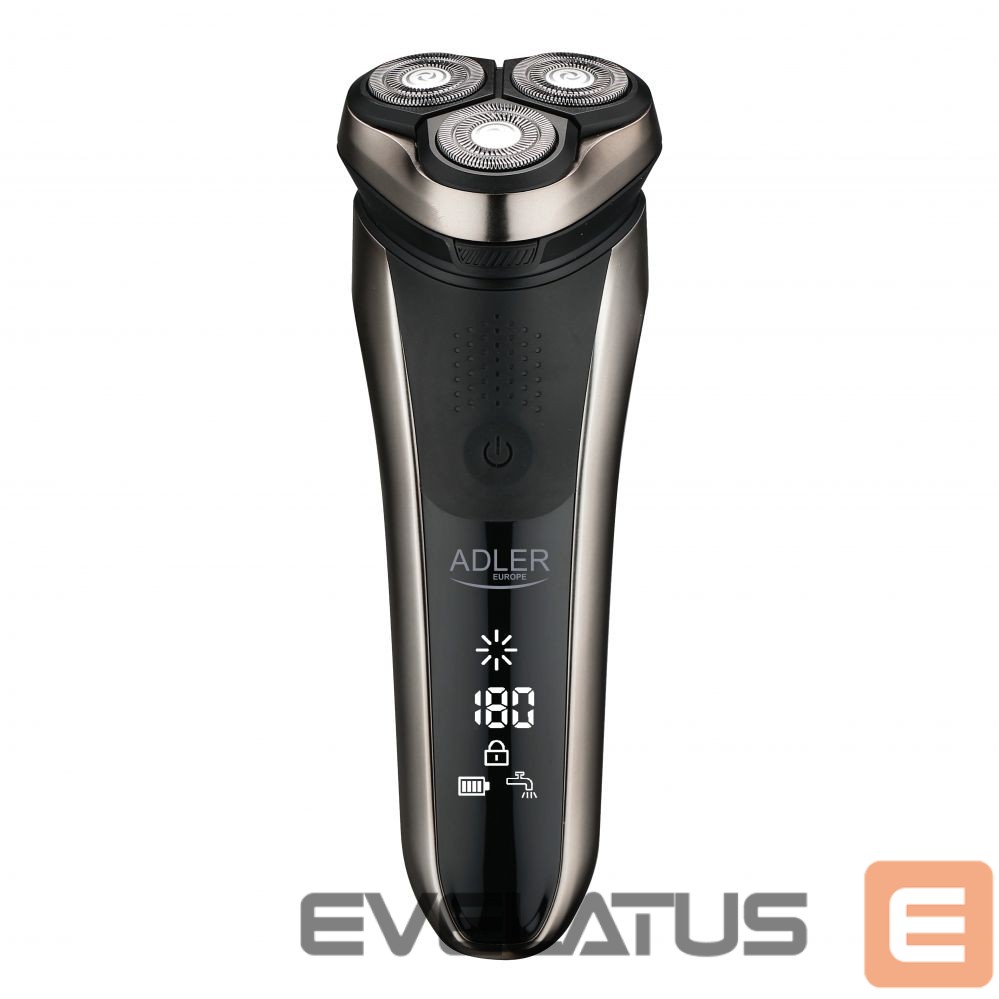 Razor Adler Electric Shaver AD 2933 Operating time (max) 180 min, Lithium Ion, Black