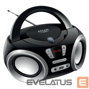 MP3 player Adler  CD Boombox AD 1181 USB connectivity, Speakers, Black 