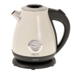 Teapot Camry  Kettle with a thermometer CR 1344 Electric, 2200 W, 1.7 L, Stainless steel, 360° rotational base, Cream 