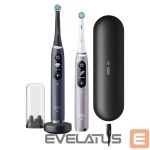 Toothbrush Oral-B  Electric Toothbrush iO 9 Series Duo Rechargeable, For adults, Number of brush heads included 2, Black Onyx/Rose, Number of teeth brushing modes 7 