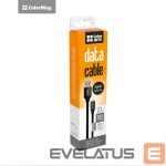Controller ColorWay  Data Cable Apple Lightning Charging cable, Fast and safe charging; Stable data transmission, Black, 1 m 