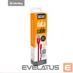 Controller ColorWay  Data Cable Apple Lightning Charging cable, Fast and safe charging; Stable data transmission, Red, 1 m 