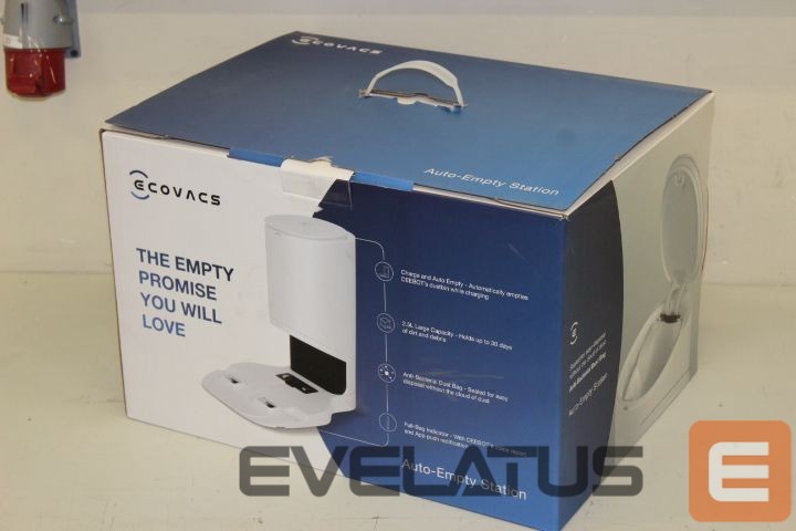 Vacuum cleaner accessory Ecovacs SALE OUT. Auto-Empty Station in White for OZMO T8 Series and N8/T9 Series incl. 2 dust bags Auto-Empty Station Number of bags 2, White, USED AS DEMO, For OZMO T8 Series and N8/T9 Series