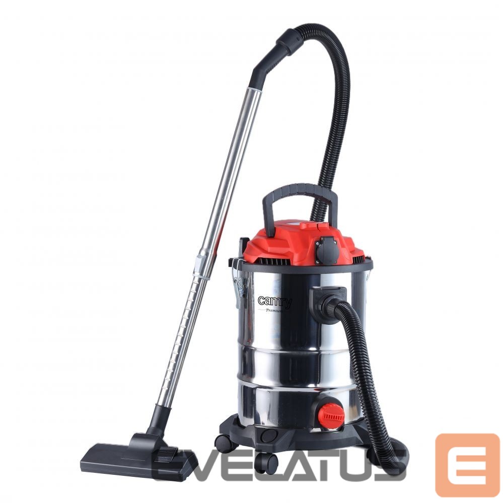 Vacuum cleaner Camry Professional industrial Vacuum cleaner CR 7045 Bagged, Wet suction, Power 3400 W, Dust capacity 25 L, Red/Silver