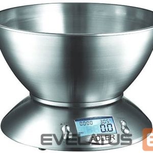 Kitchen scales Adler  AD 3134 Maximum weight (capacity) 5 kg, Stainless steel 