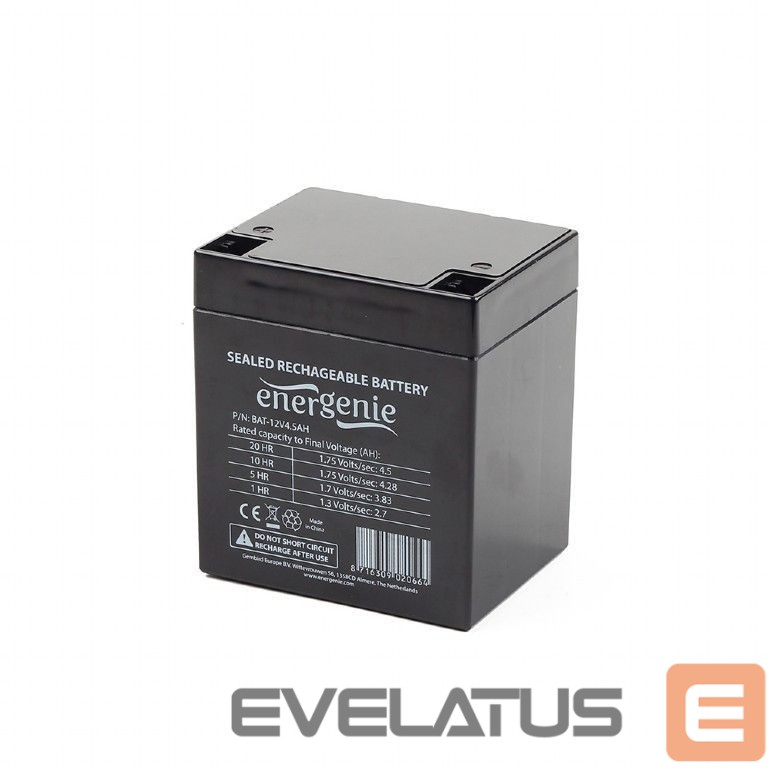 Other Computer Accessory EnerGenie Rechargeable battery 12 V 4.5 AH for UPS