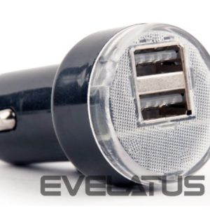 Controller EnerGenie  2-port USB car charger EG-U2C2A-CAR-02 Black, 2.1 A 