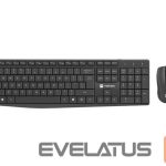 Computer keyboard Natec  Keyboard and Mouse   Squid 2in1 Bundle Keyboard and Mouse Set, Wireless, US, Black 