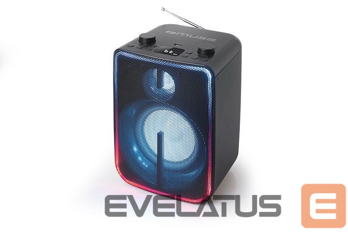 Speakers Muse Bluetooth Party Box Speaker with Battery M-1802DJ 60 W, Wireless connection, Black, Bluetooth