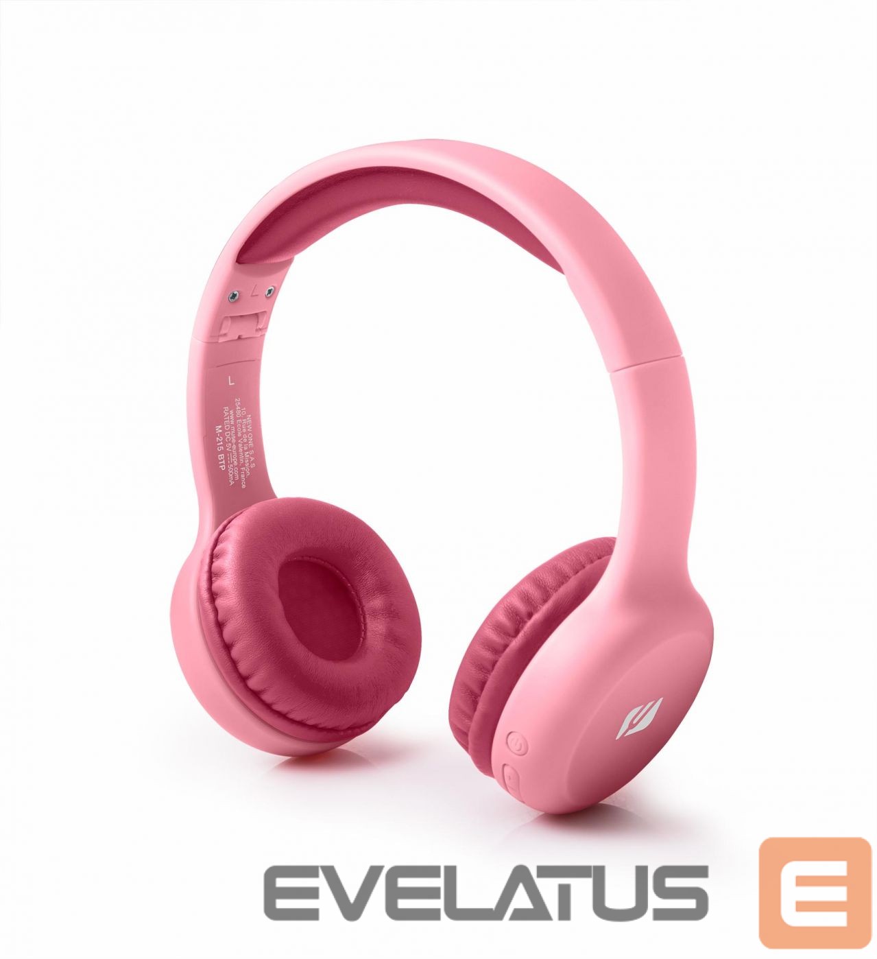 Wired headphones Muse Bluetooth Stereo Kids Headphones M-215BTP Over-Ear, Wireless, Pink