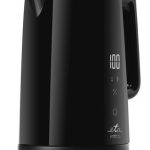 Teapot ETA  Kettle 559590000 Emma Electric, 2200 W, 1.5 L, Stainless steel, 360° rotational base, Black 