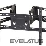 TV bracket Gembird  Full-motion TV Wall Mount  WM-80ST-02 37-80 ", Maximum weight (capacity) 60 kg, Black 