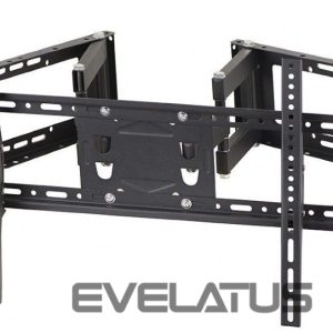 TV bracket Gembird  Full-motion TV Wall Mount  WM-80ST-02 37-80 ", Maximum weight (capacity) 60 kg, Black 
