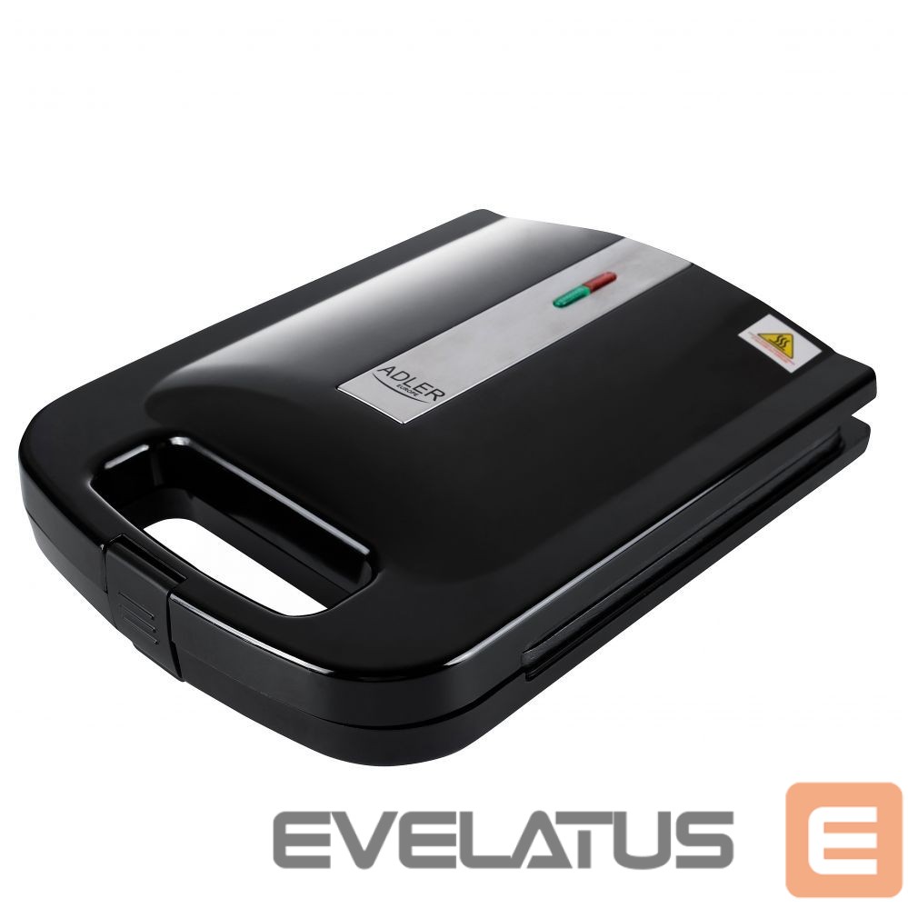 Toster Adler Sandwich Maker AD 3055 200 W, Number of plates 4, Black