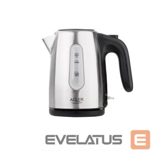 Teapot Adler  Kettle AD 1273 Standard, 1200 W, 1 L, Stainless steel, 360 rotational base, Stainless steel 