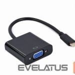 Converter Cablexpert  USB Type-C to VGA adapter cable 	A-CM-VGAF-01 0.15 m, Black, USB Type-C 