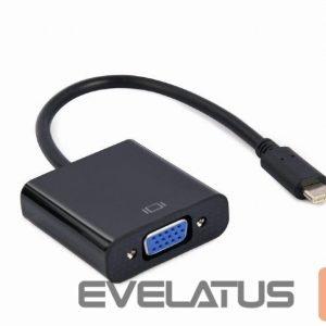 Converter Cablexpert  USB Type-C to VGA adapter cable 	A-CM-VGAF-01 0.15 m, Black, USB Type-C 