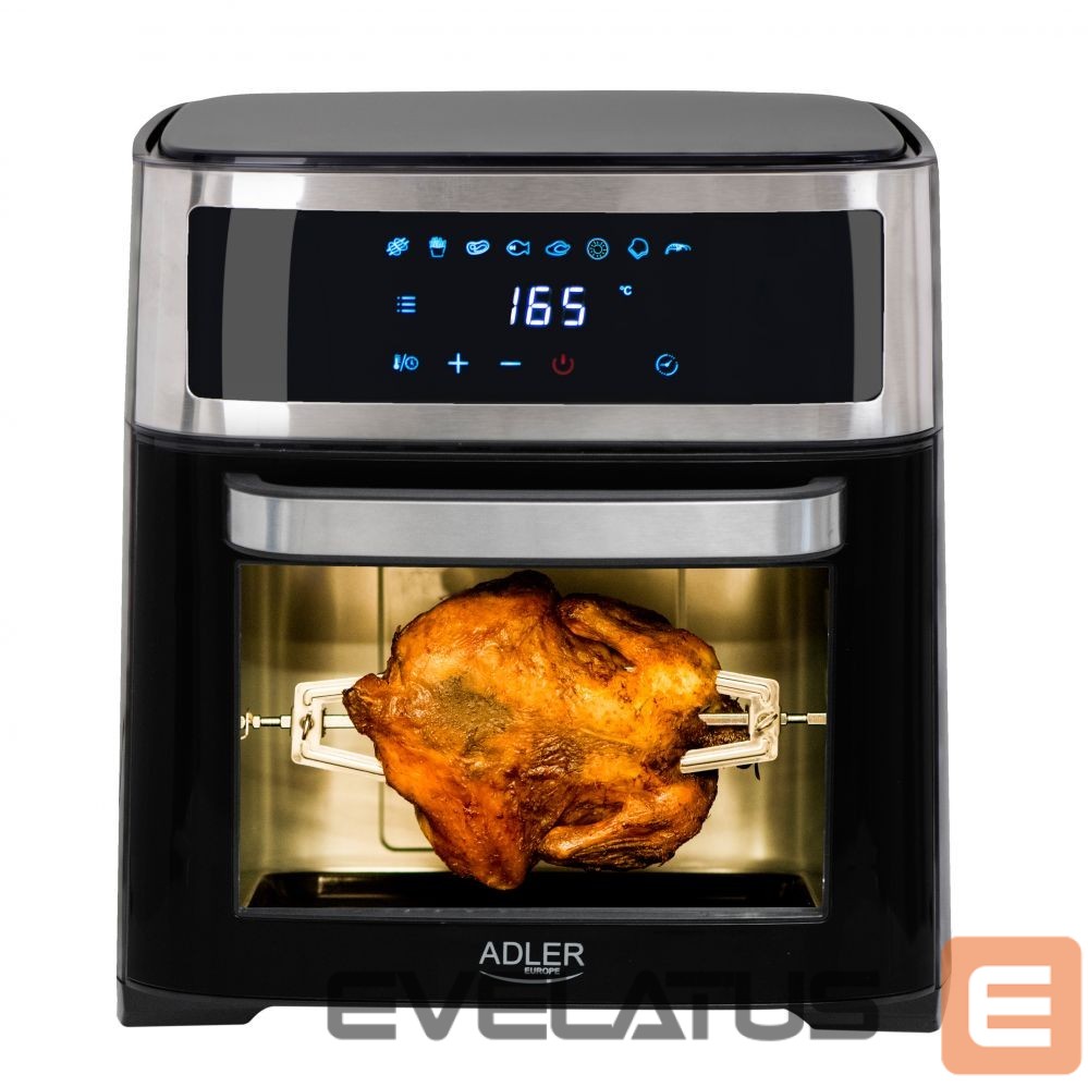 Table grill Adler Airfryer Oven AD 6309 Power 1700 W, Capacity 13 L, Stainless steel/Black