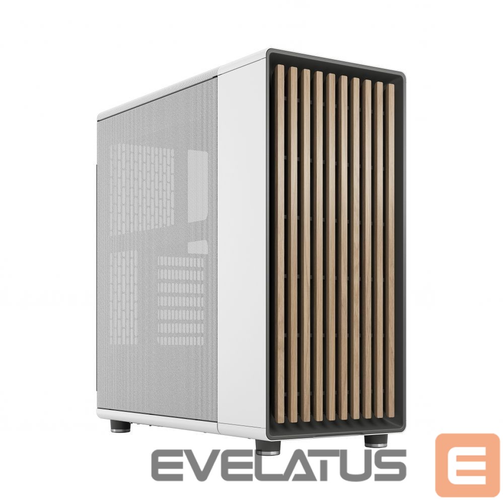 Computer case Fractal Design North Chalk White, Power supply included No
