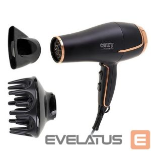 Health care Camry  Hair Dryer CR 2255 2200 W, Number of temperature settings 3, Diffuser nozzle, Black 