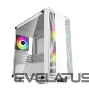 Computer case Deepcool  ARGB Micro-ATX CASE  CC360 White, Mini-ITX / Micro-ATX, 4, Power supply included No, 1x USB3.0, 1x USB2.0, 1x Audio, ABS+SPCC+Tempered Glass, 1×120mm 