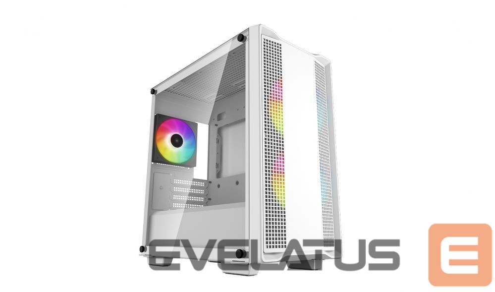 Computer case Deepcool ARGB Micro-ATX CASE CC360 White, Mini-ITX / Micro-ATX, 4, Power supply included No, 1x USB3.0, 1x USB2.0, 1x Audio, ABS+SPCC+Tempered Glass, 1×120mm