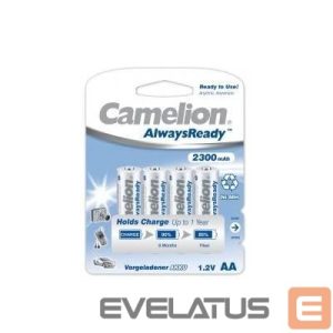 Other Computer Accessory Camelion  AA/HR6, 2300 mAh, AlwaysReady Rechargeable Batteries Ni-MH, 4 pc(s) 