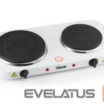 Electric oven Tristar  Free standing table hob KP-6245 Number of burners/cooking zones 2, Rotary, White, Hot plate, Electric 