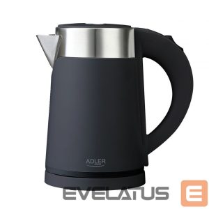 Teapot Adler  Kettle  AD 1372 Electric, 800 W, 0.6 L, Plastic/Stainless steel, 360° rotational base, Black 
