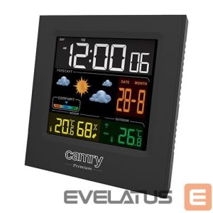Other small household appliances Camry  Weather station CR 1166 Black, Date display 