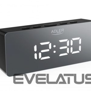 Interactive solution Adler  Alarm Clock AD 1189B Black 