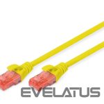 Converter Digitus  CAT 6 U-UTP Patch cord, PVC AWG 26/7, Modular RJ45 (8/8) plug, 2 m, Yellow 
