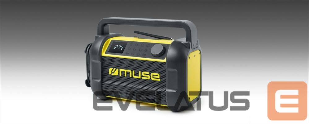 Speakers Muse M-928 BTY Jobsite Radio speaker, Black/Yellow