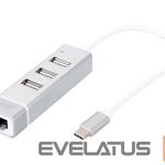 Other Computer Accessory Digitus  USB Type-C 3-Port Hub + Fast Ethernet LAN Adapter 