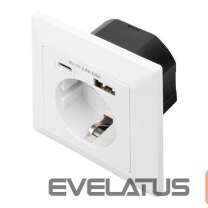 Server - Other Accessories Digitus  Safety Plug for Flush Mounting with 1 x USB Type-C, 1 x USB A 