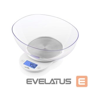 Kitchen scales ETA  Kitchen scale with a bowl 577090000 Mari Graduation 1 g Display type LCD White 