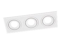 Electrical materials Leduro  SQUARE 3 Recessed white GU10 x 3 