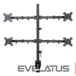 Monitor accessory Techly  Desk mount for 4 monitors 13-27 inches 4x10kg 