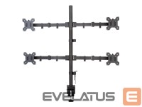 Monitor accessory Techly  Desk mount for 4 monitors 13-27 inches 4x10kg 
