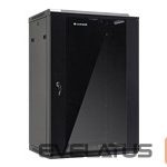 Computer components Netrack  NETRACK 019-180-66-022 Netrack wall/hanging cabinet 19,18U/600 mm,glass door,black,remov. side pan. 