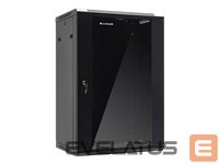 Computer components Netrack  NETRACK 019-180-66-022 Netrack wall/hanging cabinet 19,18U/600 mm,glass door,black,remov. side pan. 