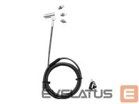 Computer components Dicota  DICOTA Universal Security Cable Lock 3 Exchangeable heads fits all slots keyed 