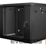 Computer components Lanberg  LANBERG WF01-6409-10B Lanberg wall-mounted rack 19 demounted flat pack 9U/650x450mm black 