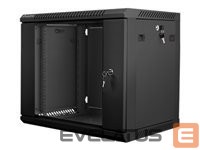 Computer components Lanberg  LANBERG WF01-6409-10B Lanberg wall-mounted rack 19 demounted flat pack 9U/650x450mm black 