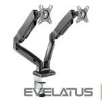 Monitor accessory Icy box  ICYBOX IB-MS304-T IcyBox Monitor stand with table support for two monitors up to 27 (68 cm) 