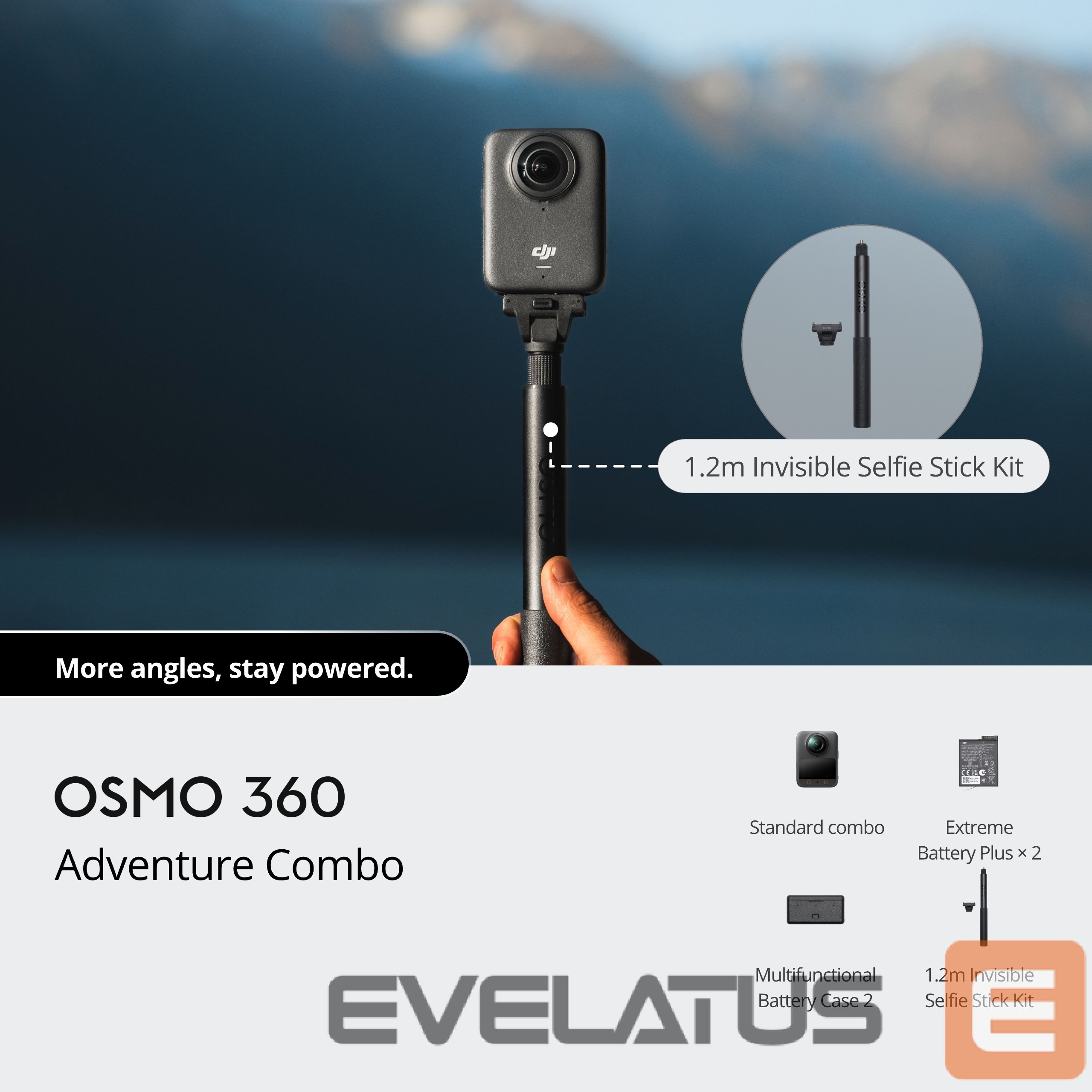 Sports camera DJI CAMERA OSMO 360 ADVENTURE/COMBO CP.OS.00000442