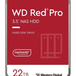 Hard drive HDD Western Digital  HDD||Red Pro|22TB|SATA|512 MB|7200 rpm|3,5"|WD221KFGX 