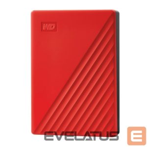 Hard drive HDD Western Digital  External HDD||My Passport|4TB|USB 2.0|USB 3.0|USB 3.2|Colour Red|WDBPKJ0040BRD-WESN 