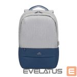 Laptop Bag RIVACASE  NB BACKPACK ANTI-THEFT 17.3"/7567 GREY/DARK BLUE 