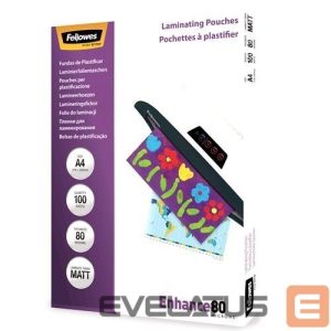 Office supplies Fellowes  LAMINATOR POUCH MATT/A4 80 100PCS 5452103 